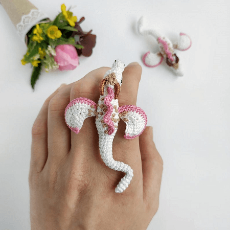 Dragon Brooch Crochet Pattern by Crochet Pattern By Lily