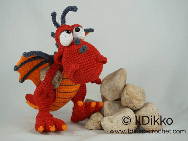 Drew, The Dragon Crochet Pattern by Il Dikko