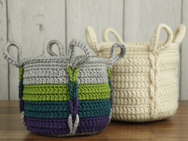 Entwined Basket Crochet Pattern by Knit And Crochet Evr Aft