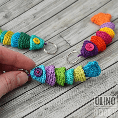 Fish Keychain Crochet Pattern by Olino Hobby