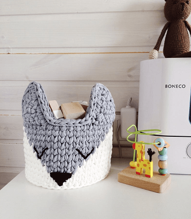  Fox Crochet Basket Pattern by My Cozy Studio