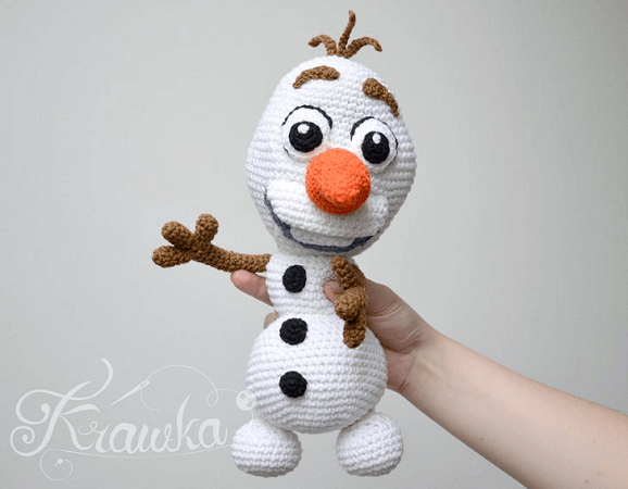 Frozen Snowman Crochet Pattern by Krawka