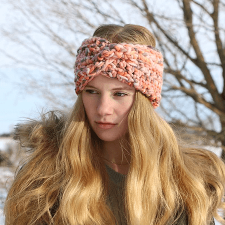 Glacier Twist Headband Crochet Pattern by MJs Off The Hook Designs