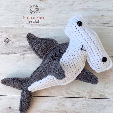 Hammerhead Shark Crochet Pattern by Spin A Yarn Crochet