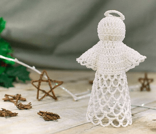 Lace Crochet Angel Pattern by Petals To Picots