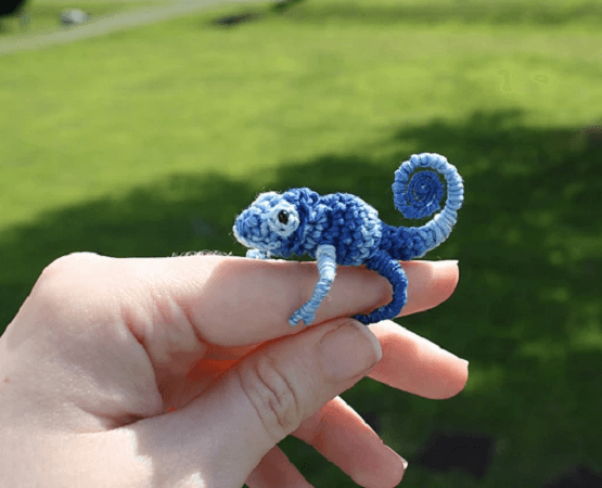 Leo, The Tiny Chameleon Crochet Pattern by Wee Creatures