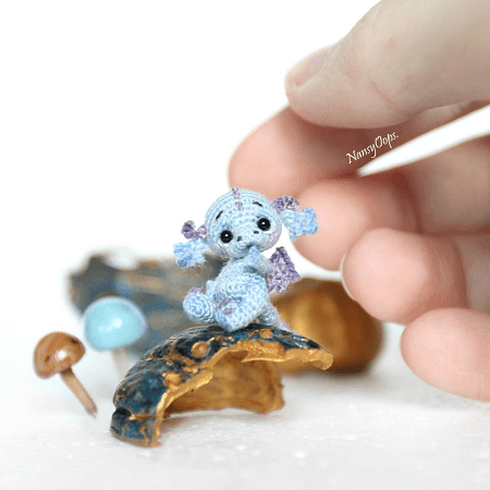 Miniature Amigurumi Dragon Pattern by Nansy Oops