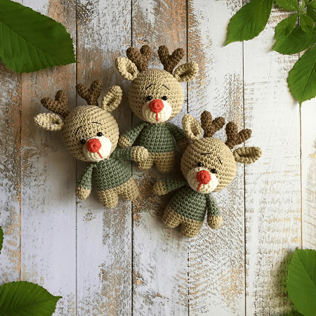 Amigurumi Reindeer Pattern by Amiguroom Toys