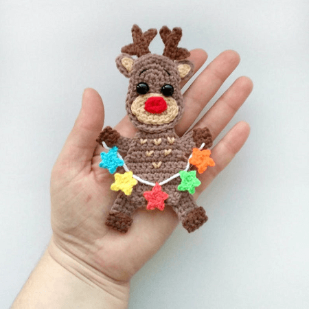 Reindeer Applique Crochet Pattern by Fancy Infancy Crochet