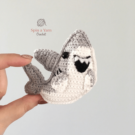 Shark Amigurumi Free Crochet Pattern by Spin A Yarn Crochet