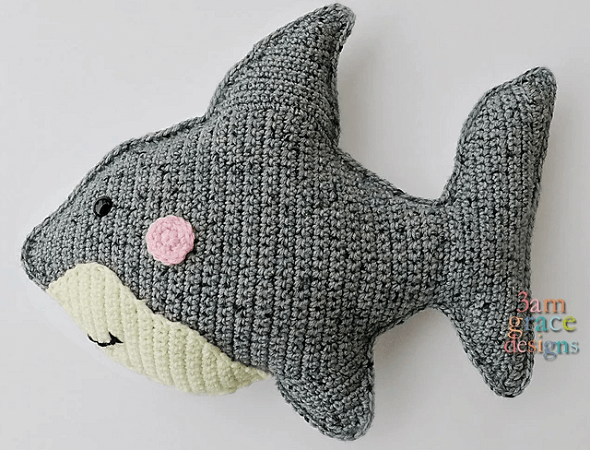 Shark Amigurumi Pattern by 3am Grace Designs