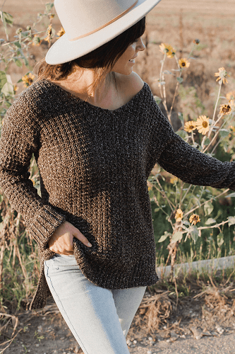 The Home Girl Free Crochet Sweater Pattern by Megmade With Love