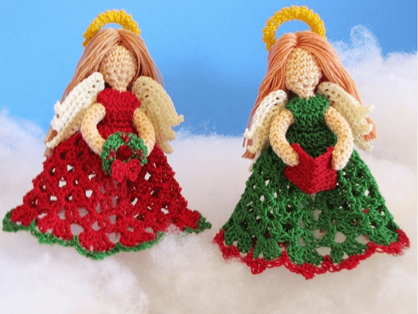 The Littlest Angel Christmas Ornaments Crochet Pattern by Bella Crochet