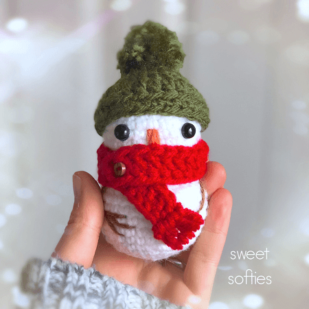 Tiny Baby Free Snowman Crochet Pattern by Sweet Softies