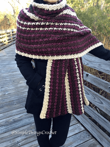 Warm Crochet Winter Scarf  Pattern by Simple Things By Tia