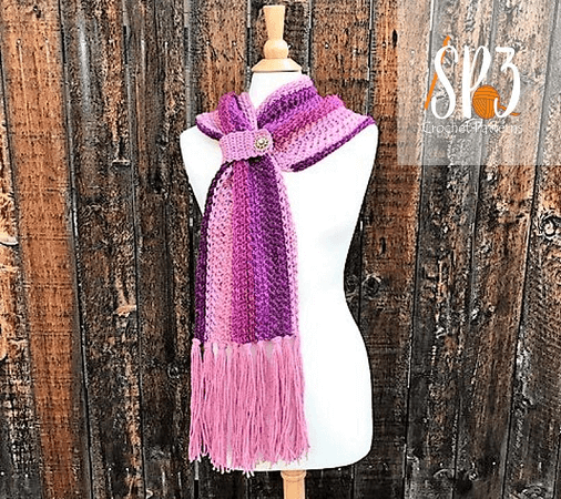 Winter Wishes Scarf Crochet Pattern by Sweet Potato 3 Patterns