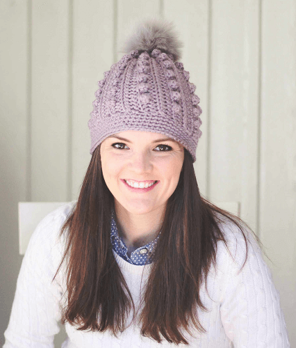 Bobble Beanie Crochet Pattern by Daisy Cottage Designs