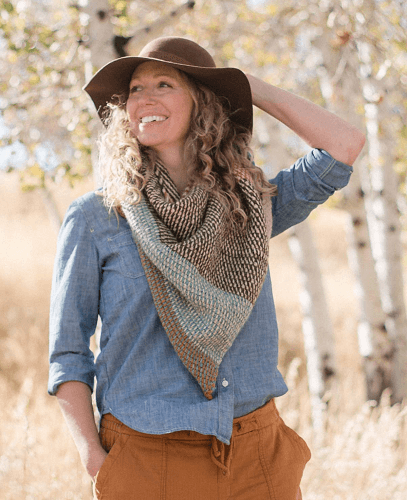 Brushland Tunisian Crochet Scarf Free Pattern by Make And Do Crew