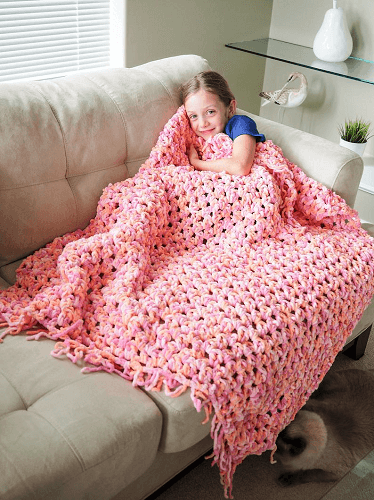 Chunky Afghan Crochet Pattern by Dabbles And Babbles