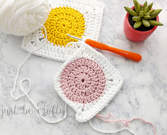 42 Crochet Square Patterns Circle To Square Granny Square Crochet Pattern by Just Be Crafty