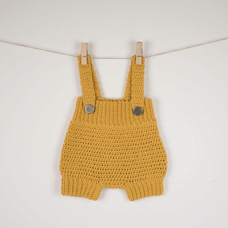 Crochet Baby Overall Outfit Pattern by Croby Patterns