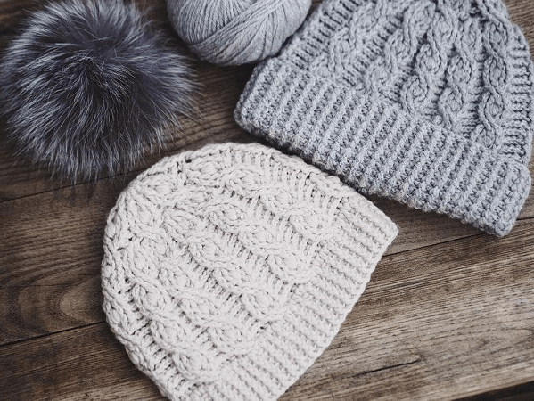 Crochet Cable Hat Pattern by Mon Petit Violon