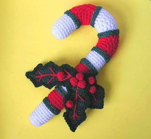Crochet Candy Cane Pattern by Bvoe 668
