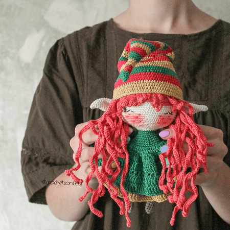 Christmas Elf Crochet Pattern by Crochet Confetti Shop