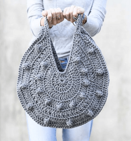 Crochet Circle Purse Pattern by Mama In A Stitch