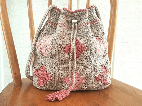 Crochet Granny Square Purse Pattern by Kathy's Crochet Closet