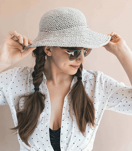 Crochet June Sun Hat Pattern by Sewrella