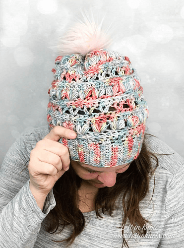 Crochet Love Bug Slouchy Hat Pattern by Left In Knots