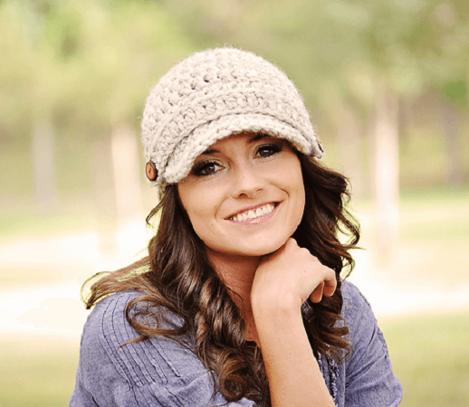 Crochet Newsboy Hat Pattern by Simply Made By Erin