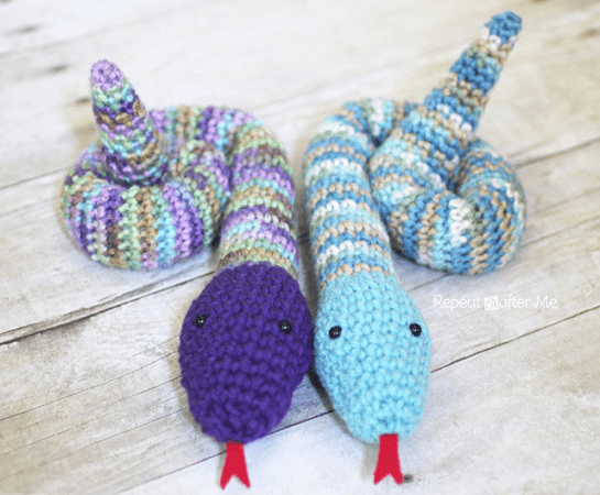 Crochet Snake Pattern by Repeat Crafter Me