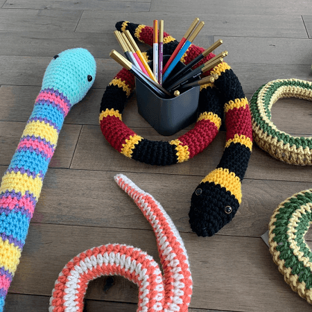 Crochet Snakes Pattern by Tiger Road Crafts