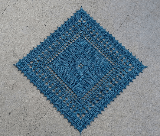 Crochet Square Motif For Tablecloth Pattern by Sculptural Crochet