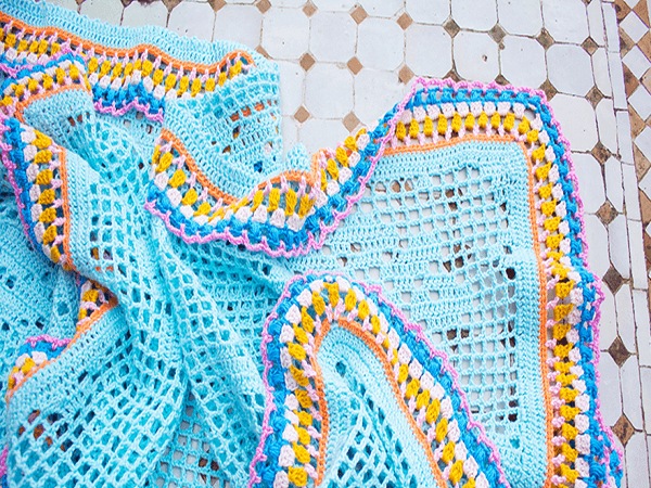 Crochet Tablecloth Free Pattern by Yarn Plaza