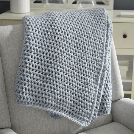 Crochet Throw Pattern by Yarnspirations