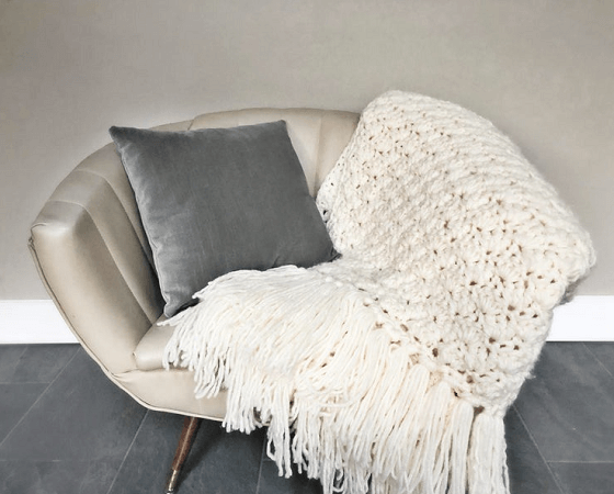 Crochet Winter Fluff Afghan Pattern by Ruby Webbs