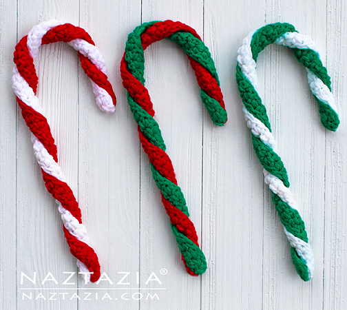 How To Crochet A Candy Cane by Naztazia