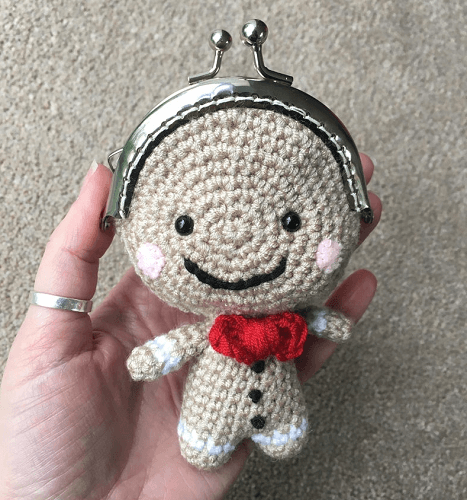 Coin Purse Gingerbread Man Crochet Pattern by Lau Loves Crochet