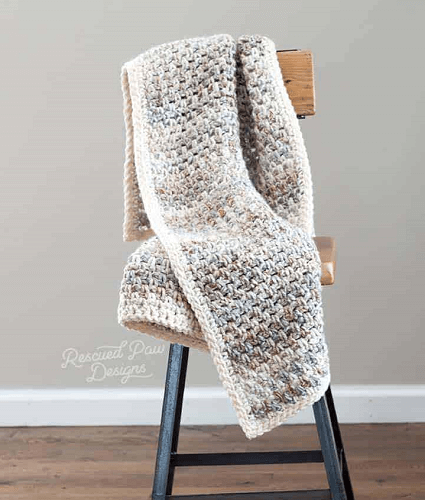 Jane Crochet Throw Pattern by Rescued Paw Designs