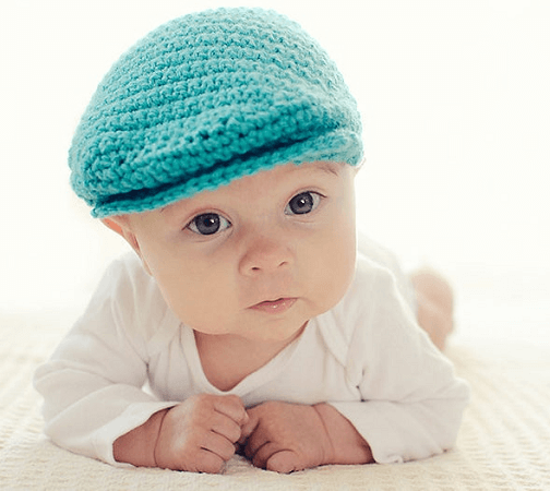 Newsboy Hat Crochet Pattern by Injenuity