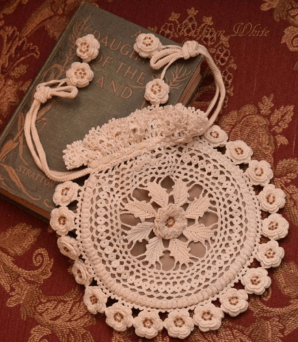 Rings And Roses Irish Crochet Purse Pattern by Crochet N Beads