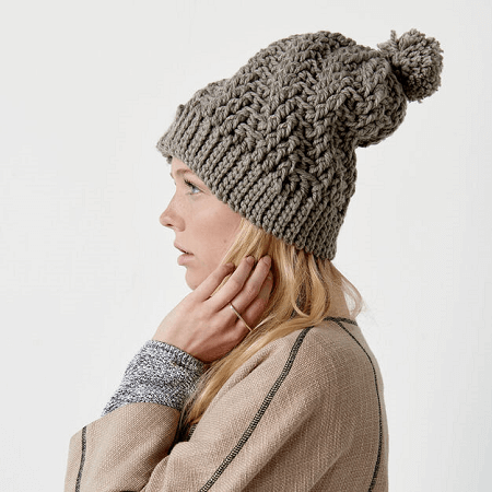 Stepping Texture Hat Crochet Pattern by Yarnspirations