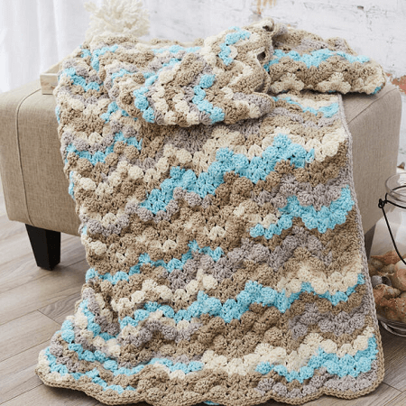 Surfer Girl Throw Crochet Pattern by Red Heart