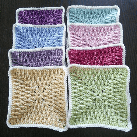 Textured Ripple Granny Square Crochet Pattern by Indigo Pobble