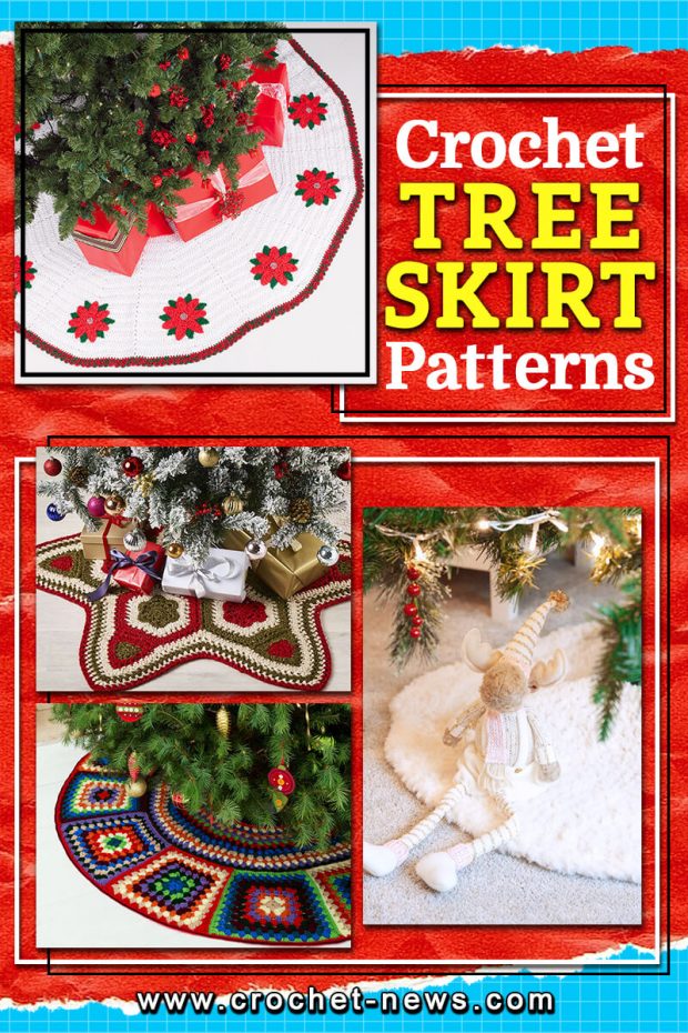 crochet Christmas tree skirt