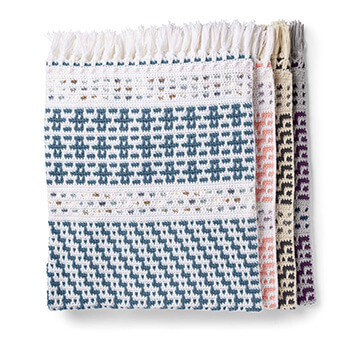 Caron Woven Mosaic Crochet Blanket Pattern By Yarnspirations