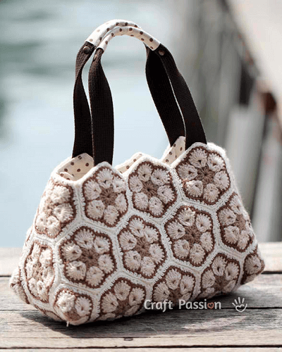 African Flower Purse Crochet Pattern by Craft Passion